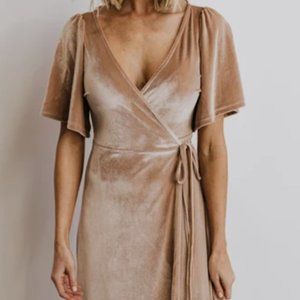 Baltic Born Velvet Wrap Maxi Dress | Bridesmaid